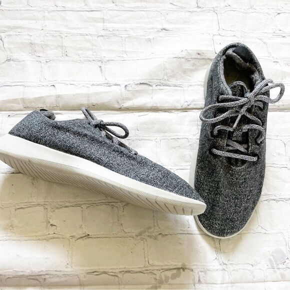 Mens Allbirds Grey Wool Runners Sneakers - Picture 1 of 7